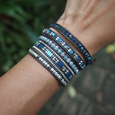 Boundless Sea Of Stars Hematite Wrap Bracelet-Your Soul Place